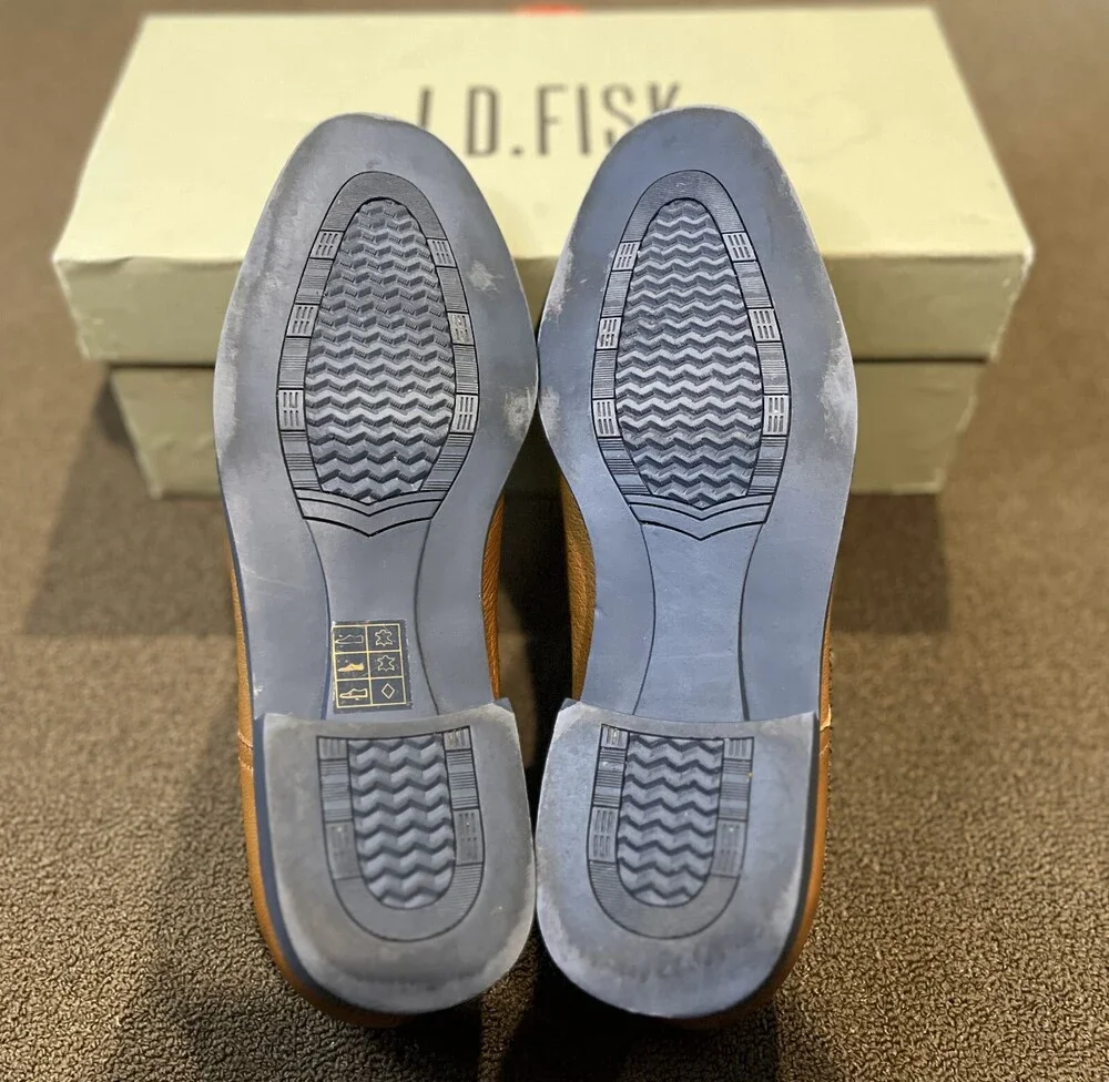 JD Fisk leather shoes size 9.5